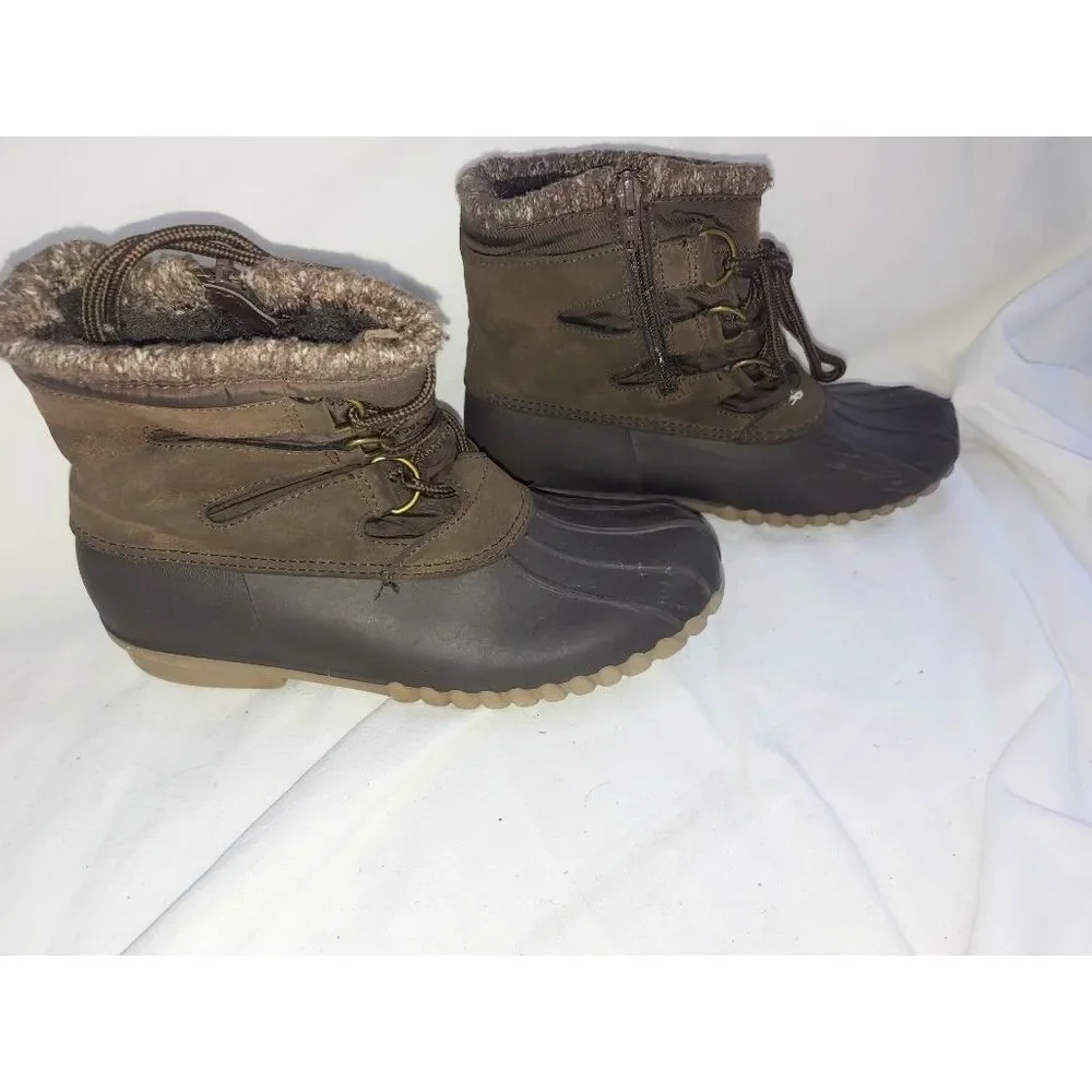 Baretraps FIANNA Womens Size 6M Brown Ankle Duck Boot.